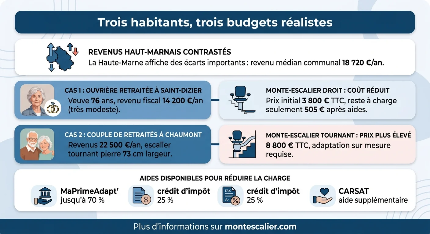 Trois habitants, trois budgets réalistes