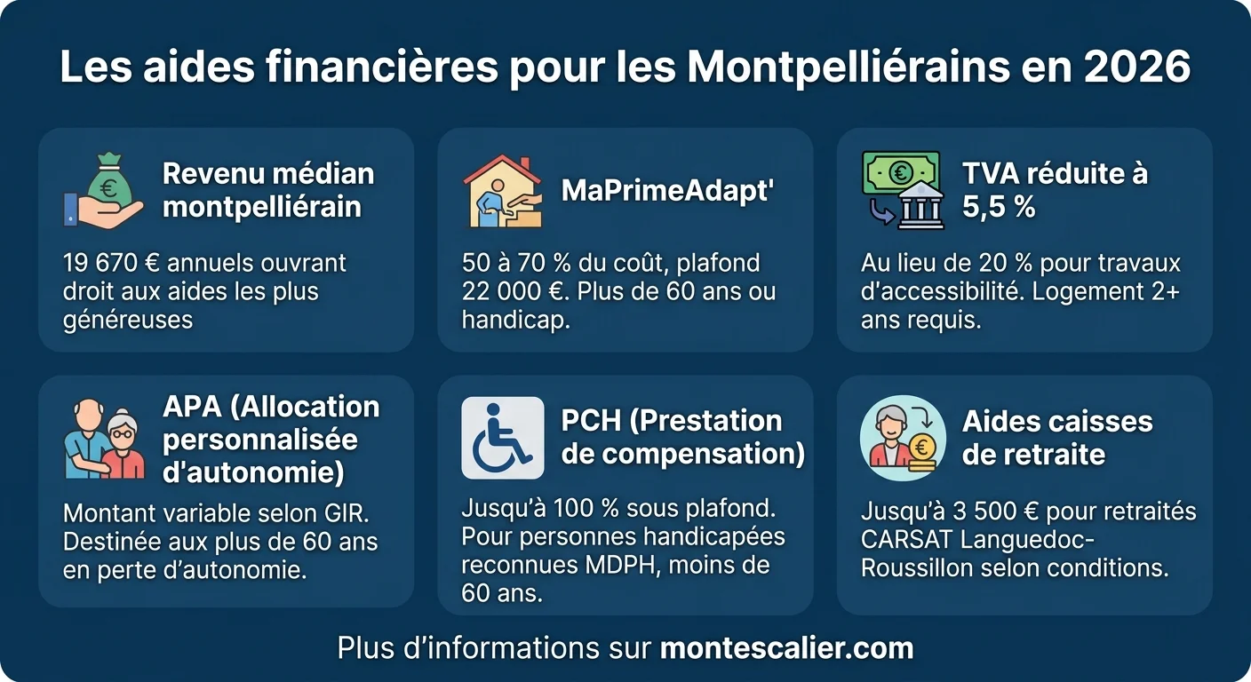 Les aides financières pour les Montpelliérains en 2026