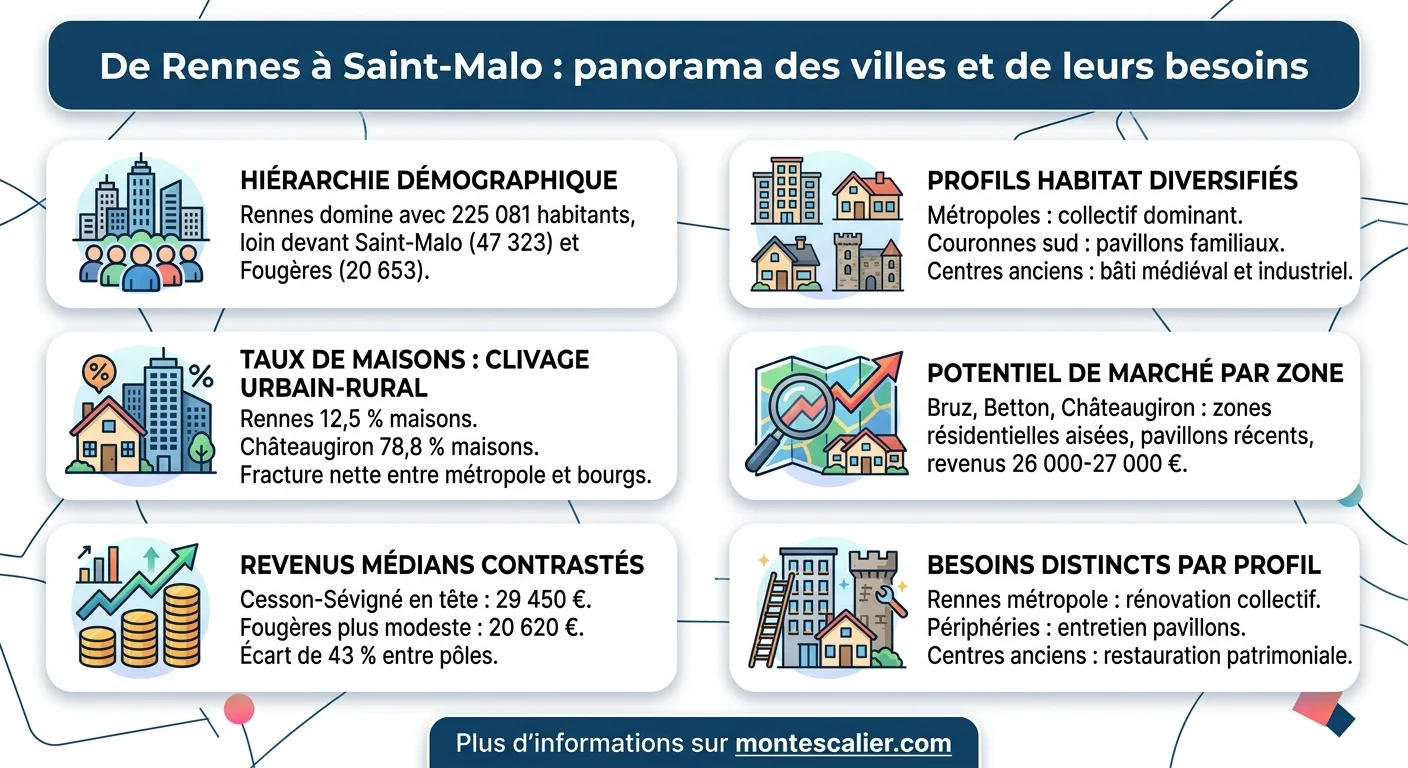 De Rennes à Saint-Malo : panorama des villes et de leurs besoins