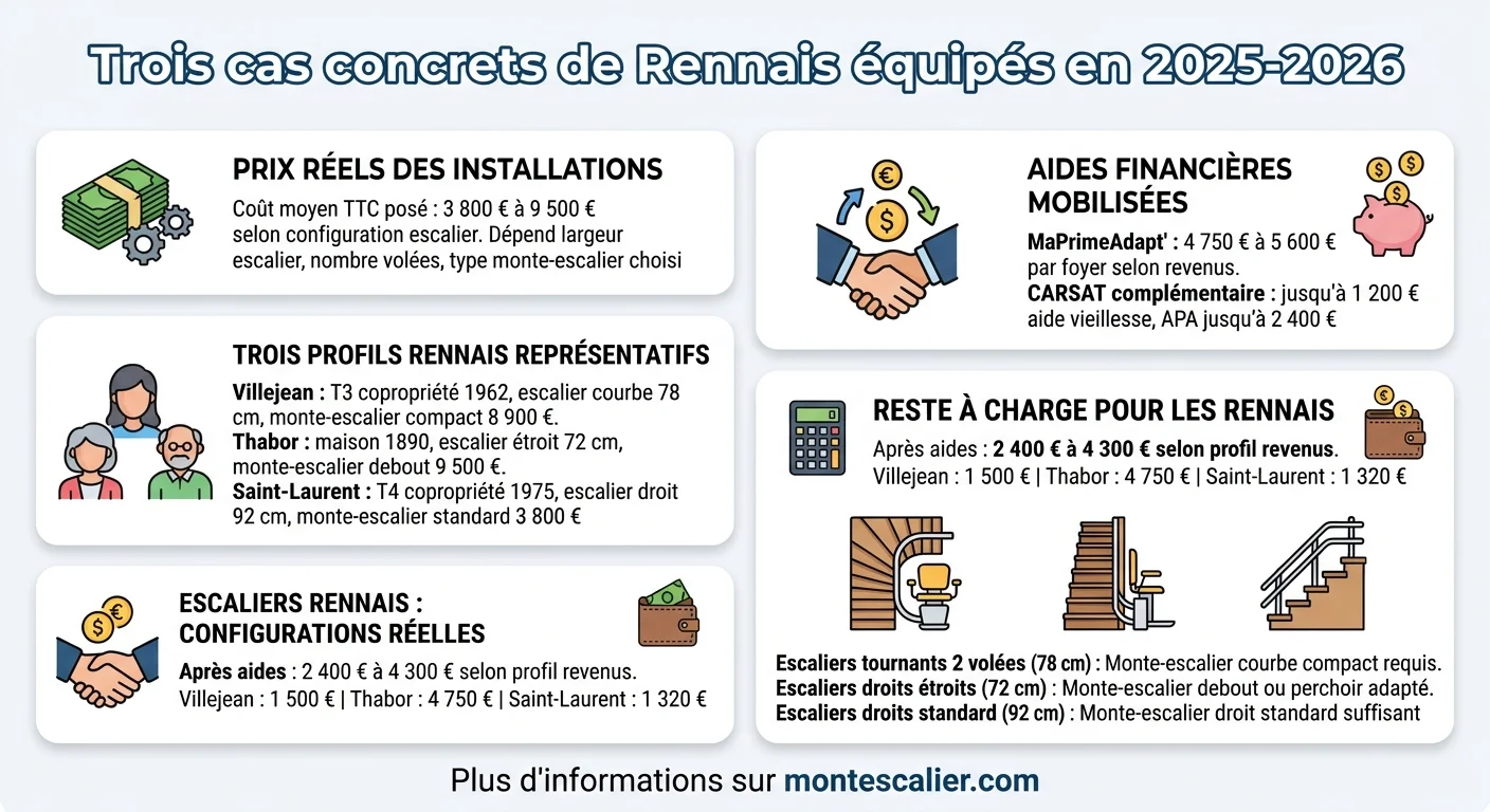Trois cas concrets de Rennais équipés en 2025-2026