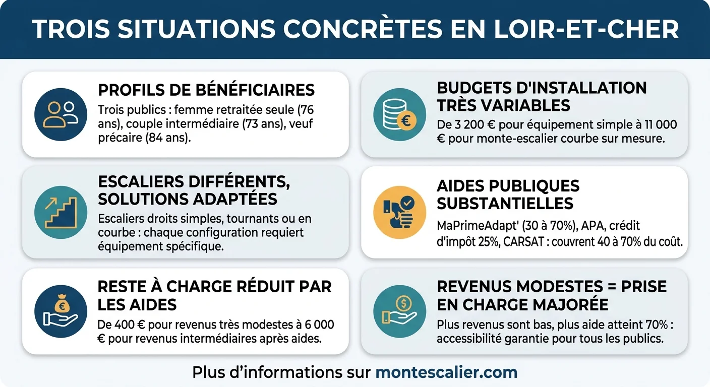 Trois situations concrètes en Loir-et-Cher