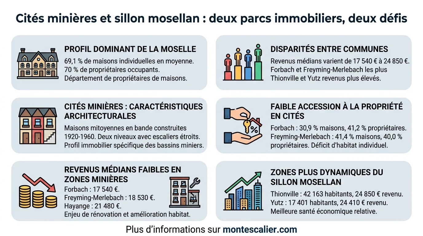 Cités minières et sillon mosellan : deux parcs immobiliers, deux défis