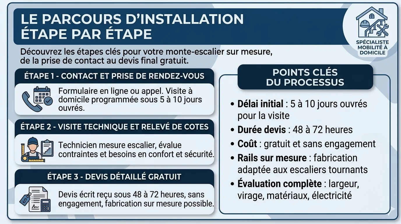Le parcours d'installation étape par étape