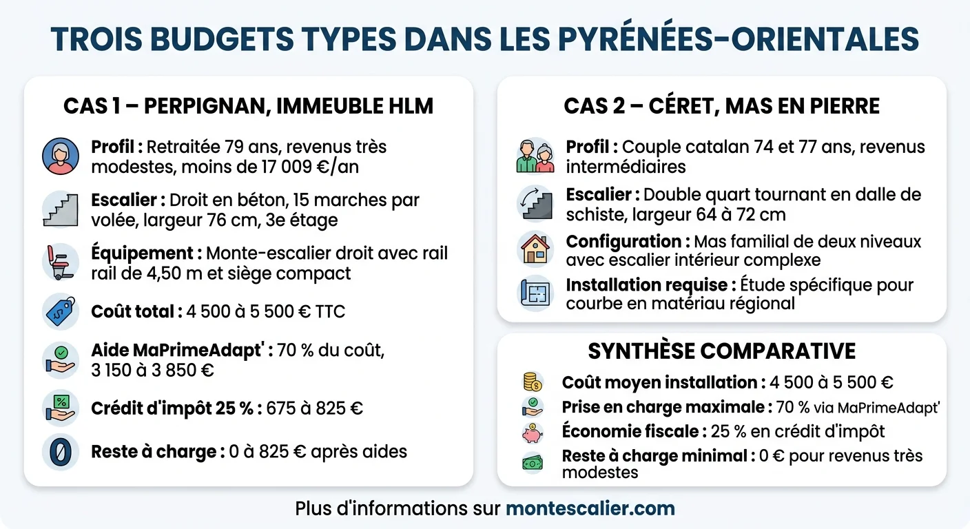 Trois budgets types dans les Pyrénées-Orientales