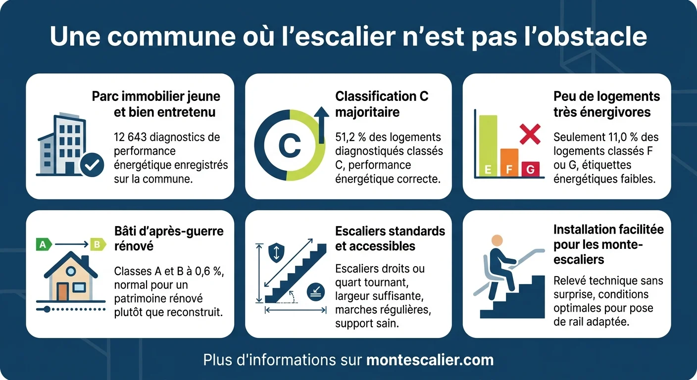 Une commune où l'escalier n'est pas l'obstacle
