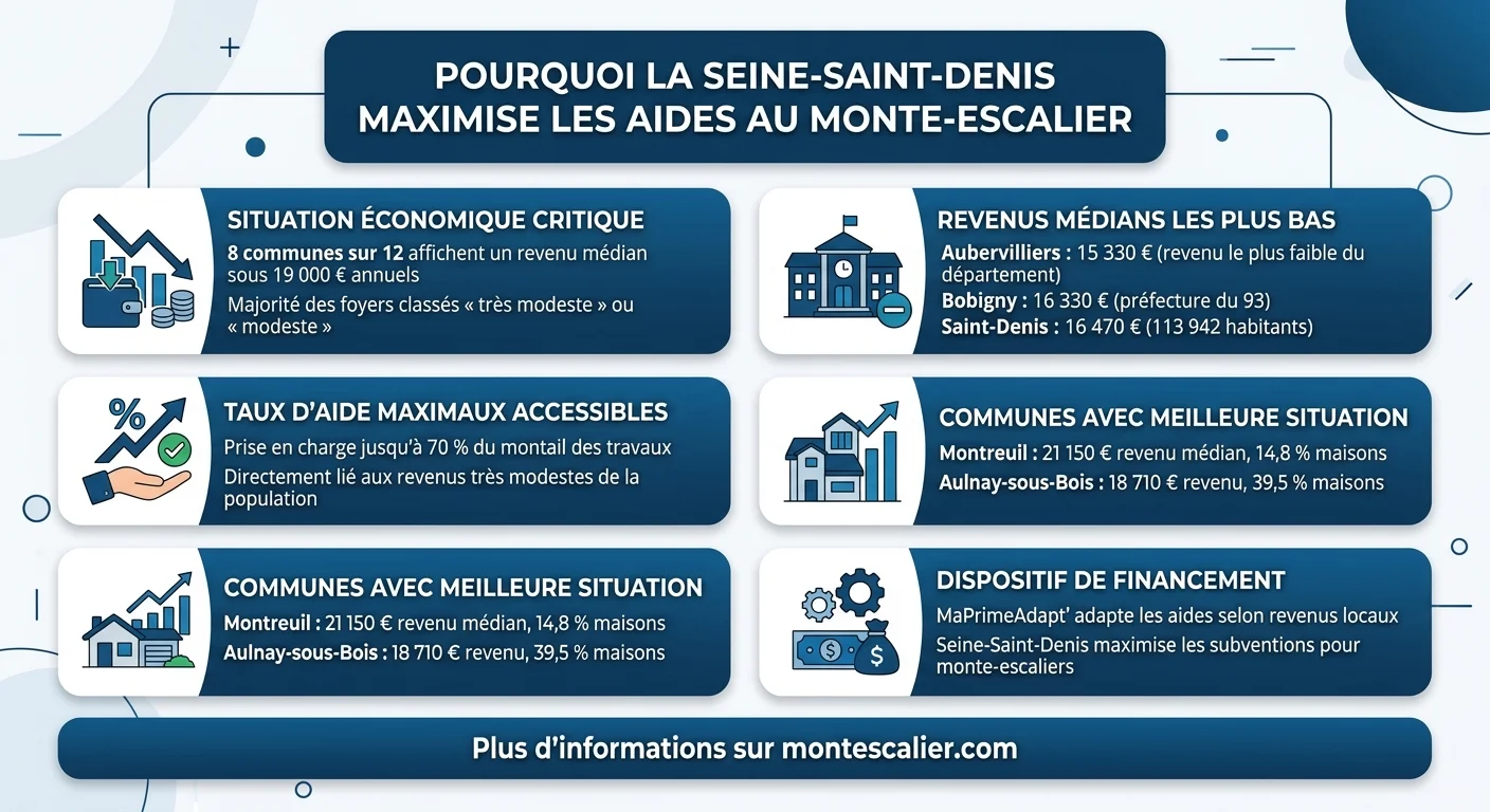 Pourquoi la Seine-Saint-Denis maximise les aides au monte-escalier